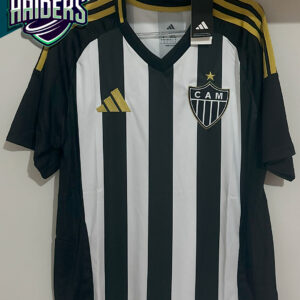 Camisa Atlético Mineiro 2025 s/nº Jogador Preta/Branca