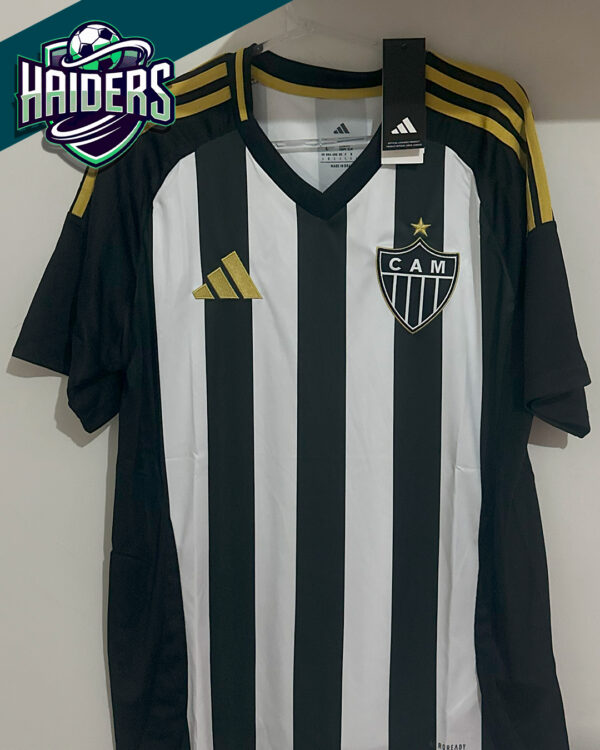 Camisa Atlético Mineiro 2025 s/nº Jogador Preta/Branca