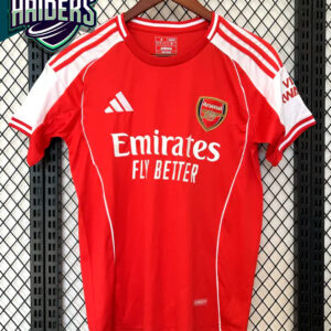 Camisa Arsenal 2025 s/nº Torcedor Vermelha/Branca