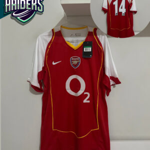 Camisa Arsenal 2003/04 – Henry #14 (Temporada dos Invencíveis) 🏆🔴