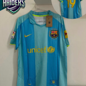 Camisa Barcelona Retrô Messi 19 Azul Claro