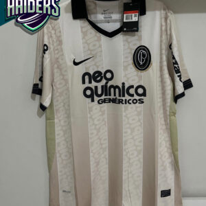 Camisa Corinthians Retrô 2024 s/nº Bege/Preta