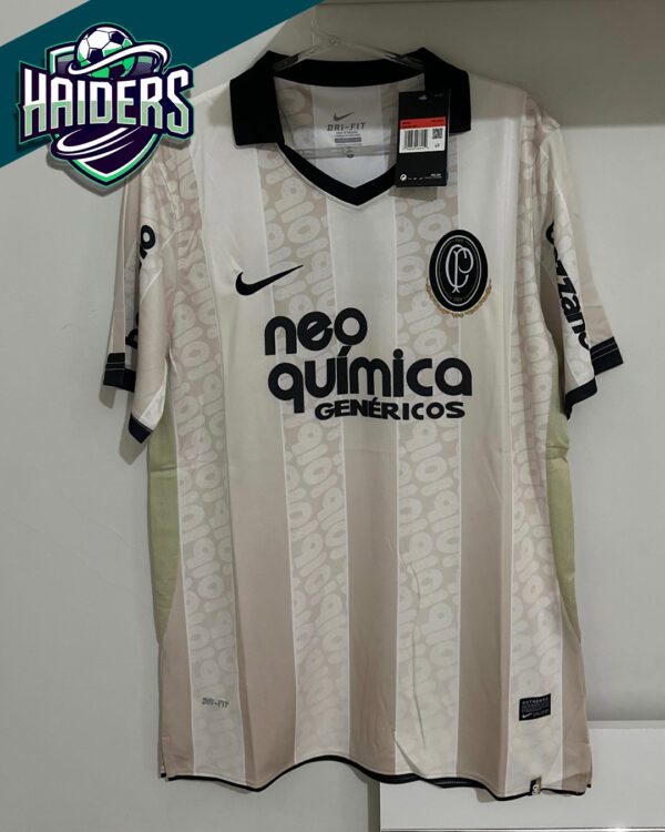 Camisa Corinthians Retrô 2024 s/nº Bege/Preta
