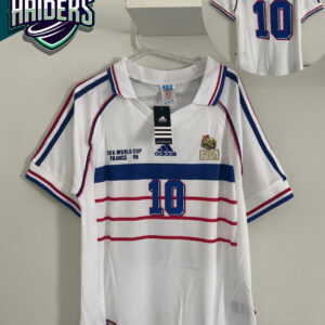 Camisa França 1998 Zidane #10 Retrô s/nº